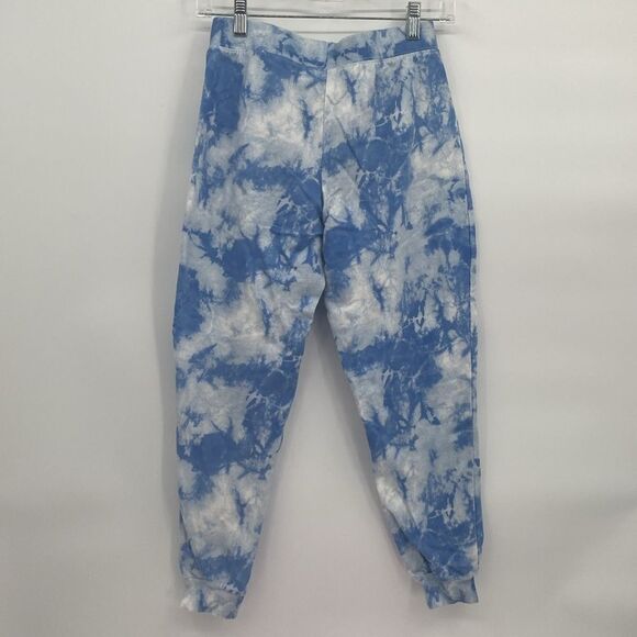 Disney Girls Blue Tie Dye Stitch Character Jogger Sweat Pants Elastic Waist XL - Picture 6 of 6